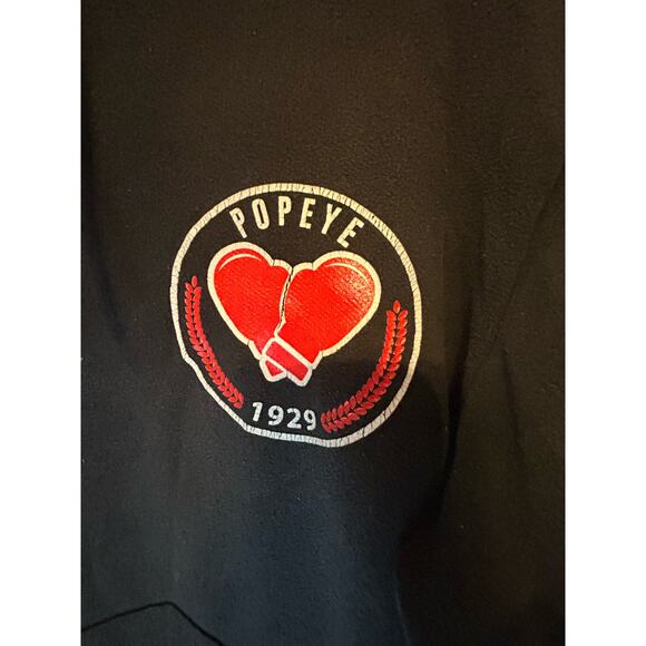 Men's Medium Popeye Hoodie Black Heavyweight Champion - Picture 7 of 7